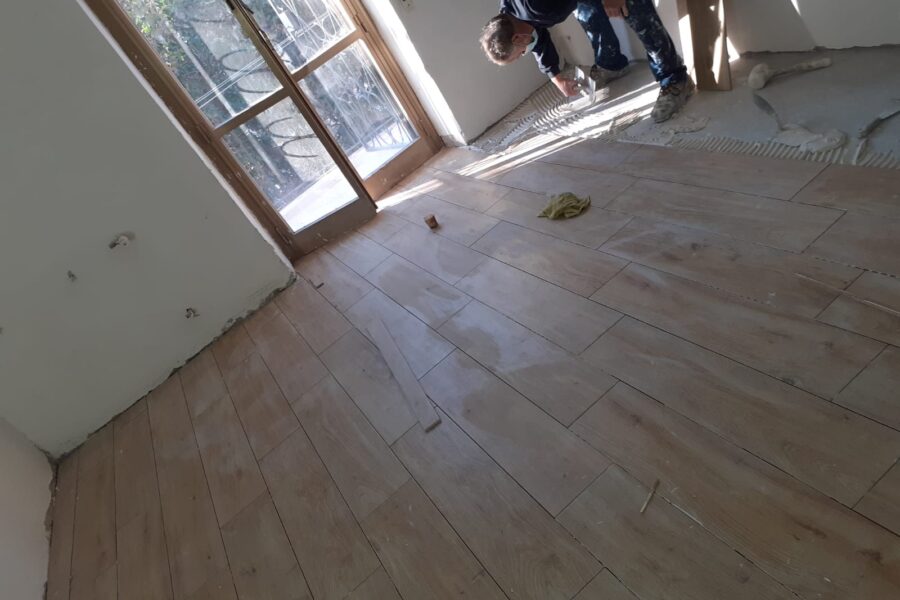 Lavorazione su Parquet lucido